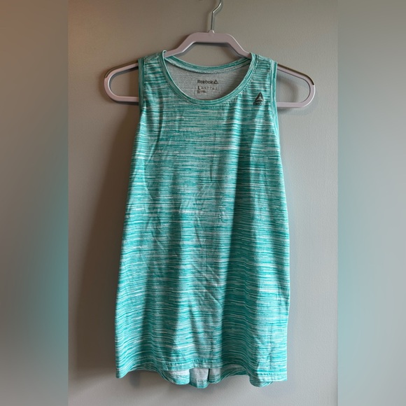 Reebok Aqua Patterned Sleeveless Top - Picture 1 of 3